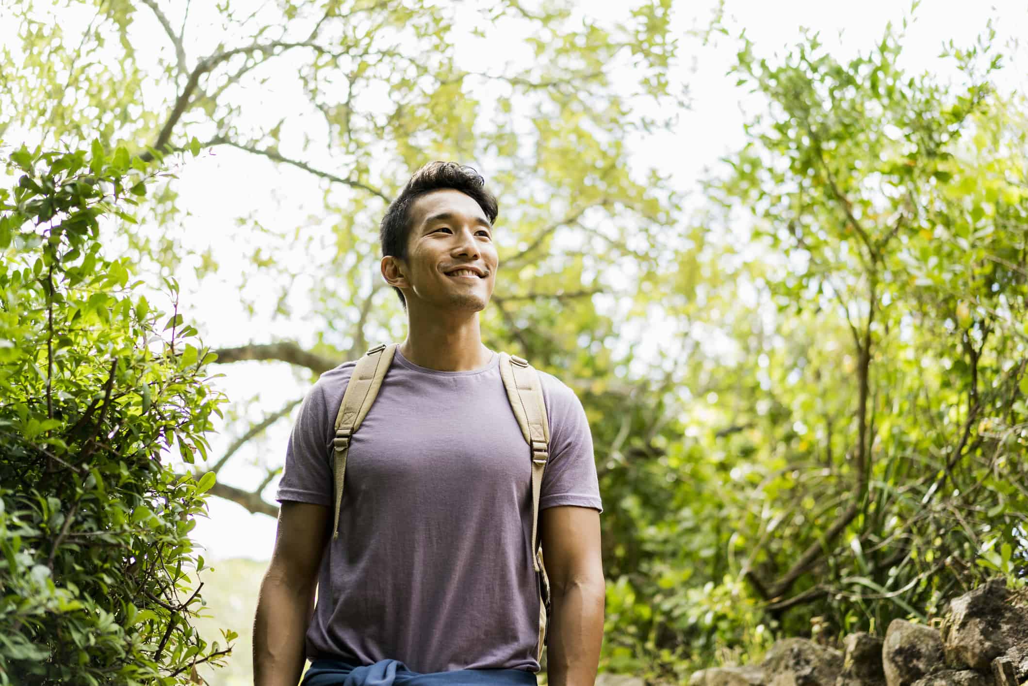 Happy healthy hiker